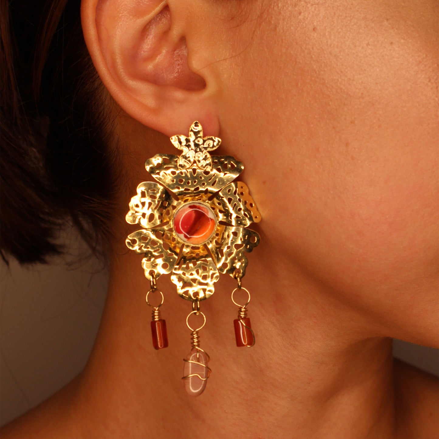 Girasol Fire Earrings