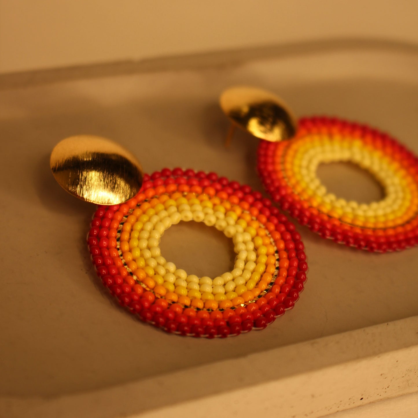 Indian Blanket Fire Earrings