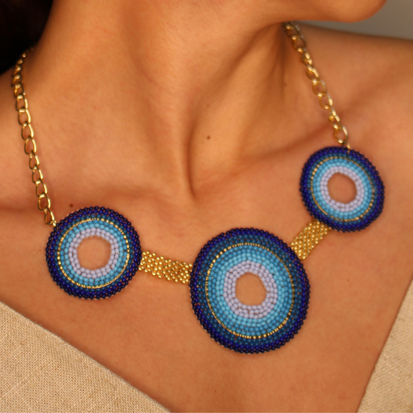 Indian Blanket Water Necklace