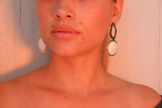 Sun Pearly Hoops