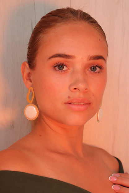 Sun Pearly Hoops