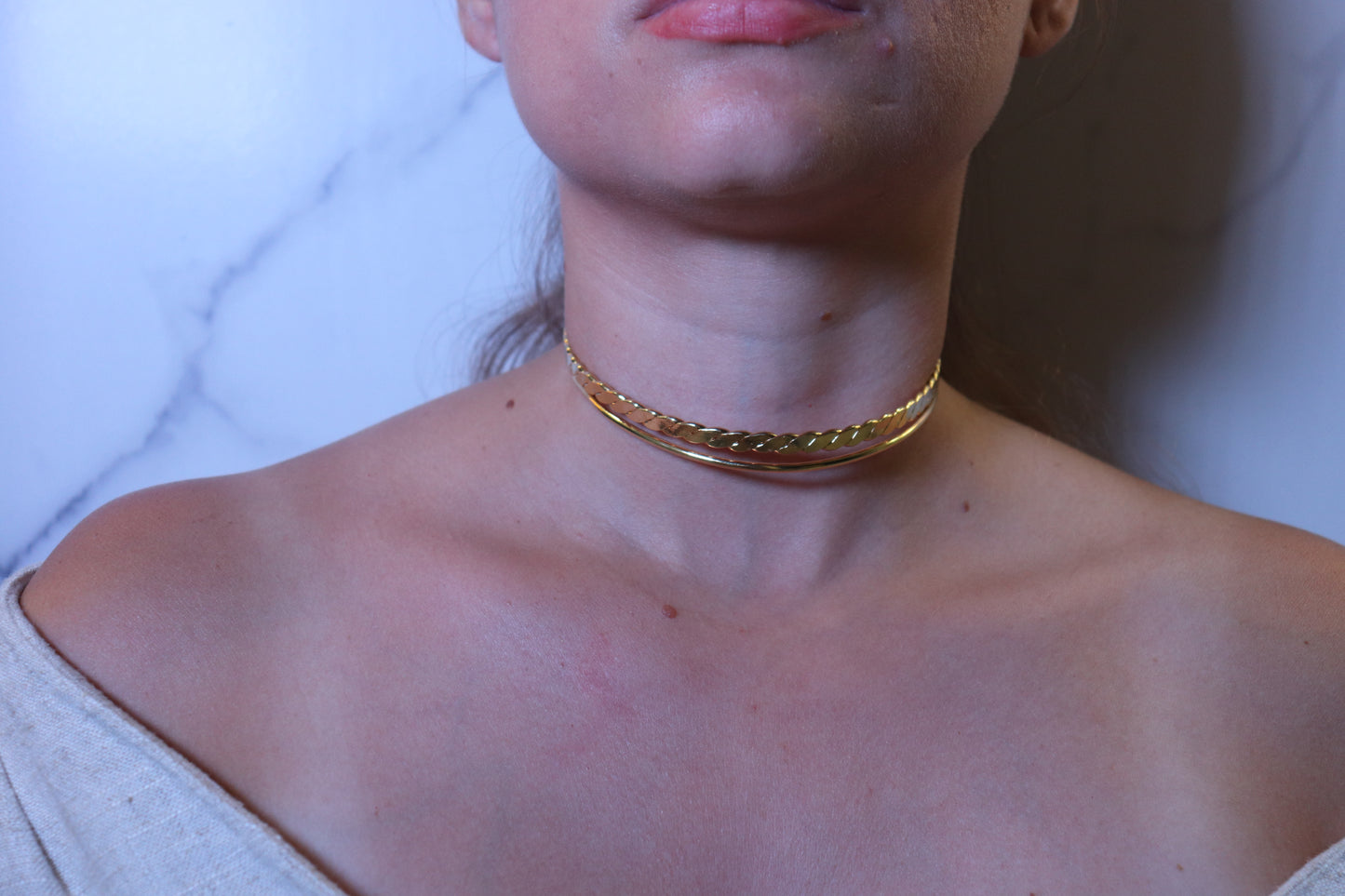 Golden Greek Goddess Choker