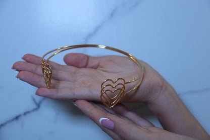 Choker Golden Hearts