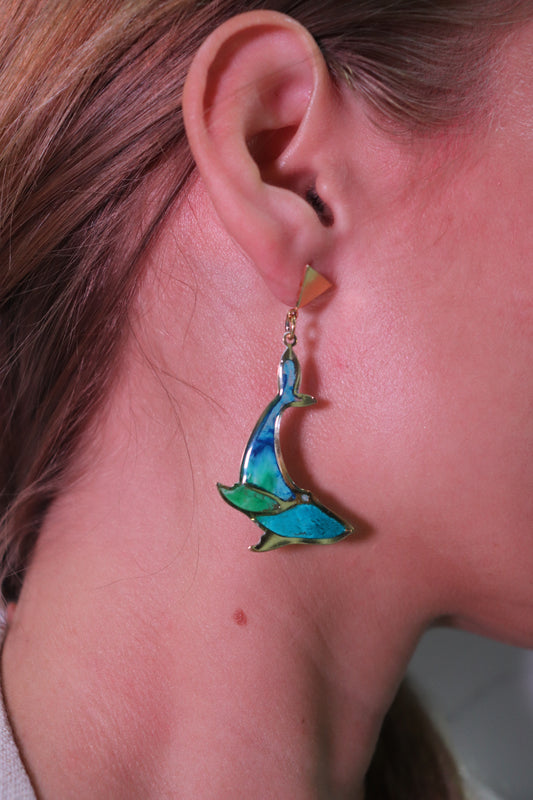 Dolphin Resin Earrings