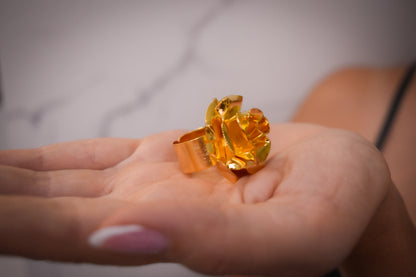 Golden Flower Ring