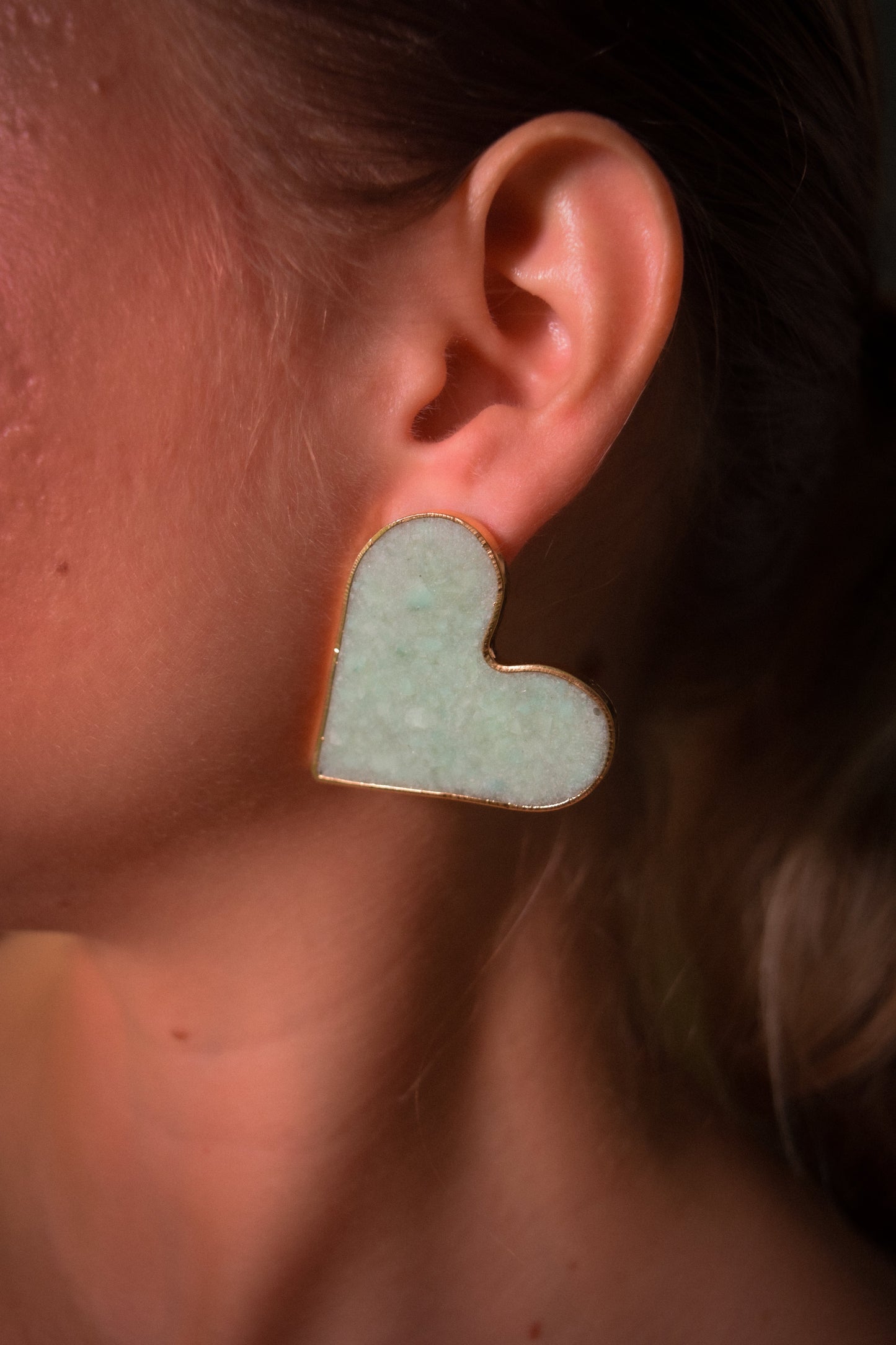 Green Hade Earrings