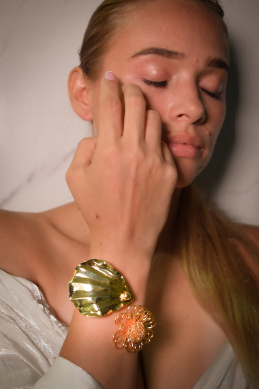 Leaf And Flower Bracelet